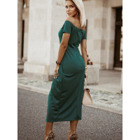Sexy off-the-shoulder short sleeved party dress 611085