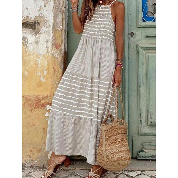 Summer striped contrast dress straps 6111545