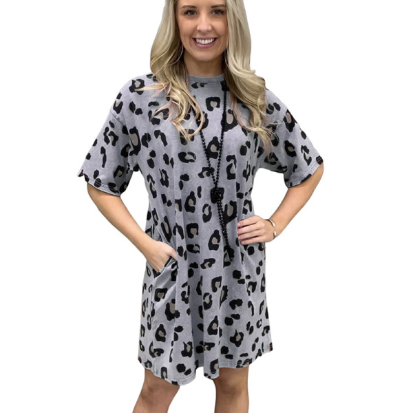 Summer new print dress T-shirt skirt women 6114296