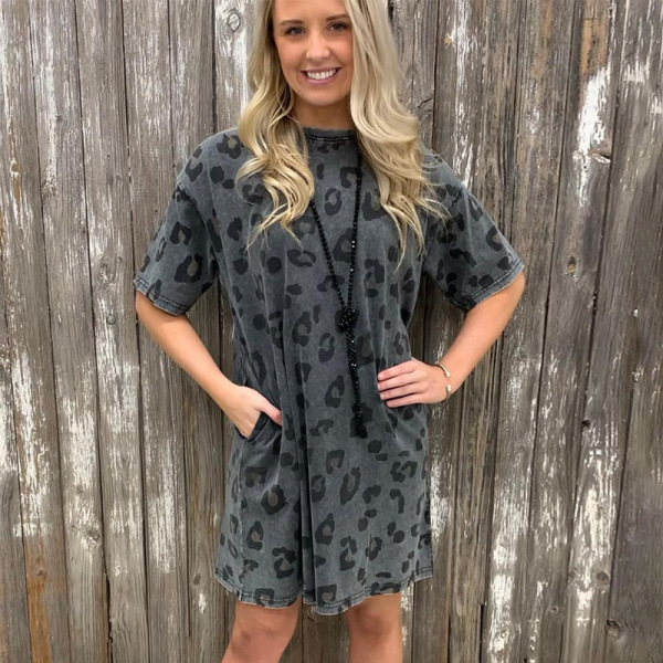 Summer new print dress T-shirt skirt women 6114296