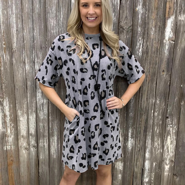 Summer new print dress T-shirt skirt women 6114296