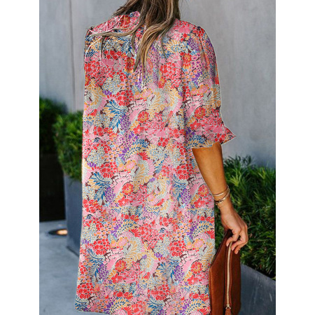 Personalized floral dress knee-length skirt 6114674