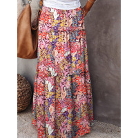 Ethnic style loose elegant ladies casual dress 721437