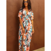 Floral print maxi dress 619757