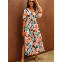 Floral print maxi dress 619757