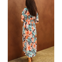 Floral print maxi dress 619757