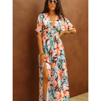 Floral print maxi dress 619757