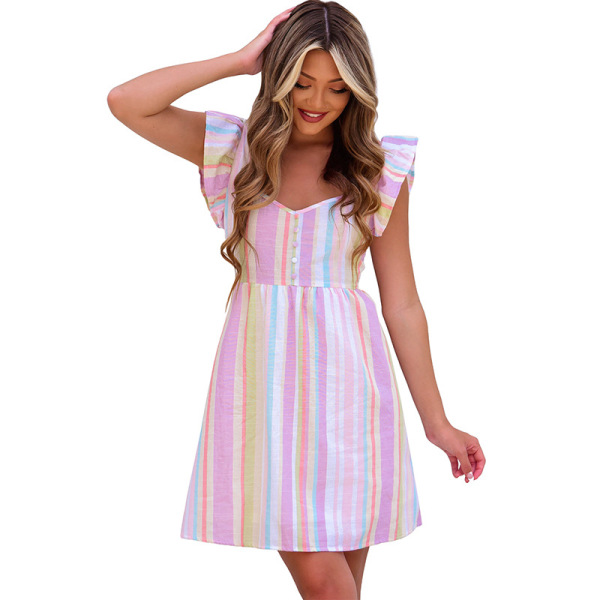 Summer thin ruffled dress skirt female 6114894