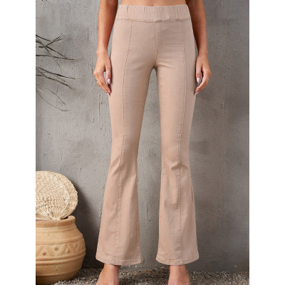 Casual pants denim wide-leg pants 78365