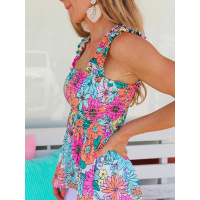 Multicolor floral print camisole top LC2568661