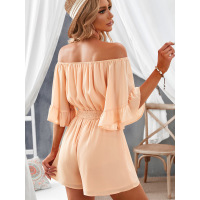 Romper peplum high-waisted casual shorts 643873