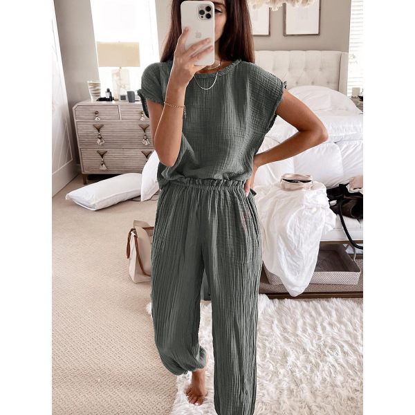 Trousers women's casual high-waisted corset trousers 624943